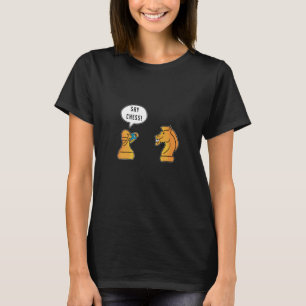 Camiseta Engraçado Xadrez Dizendo Dom Ideia