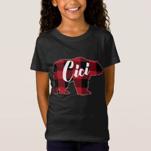Camiseta Engraçado Xadrez Vermelha Buffalo Bear Roupa, Dive