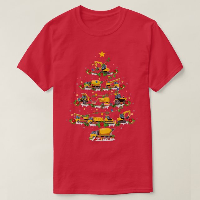 Camiseta Engraçado Xmas Correspondente Papais noeis Constru (Frente do Design)