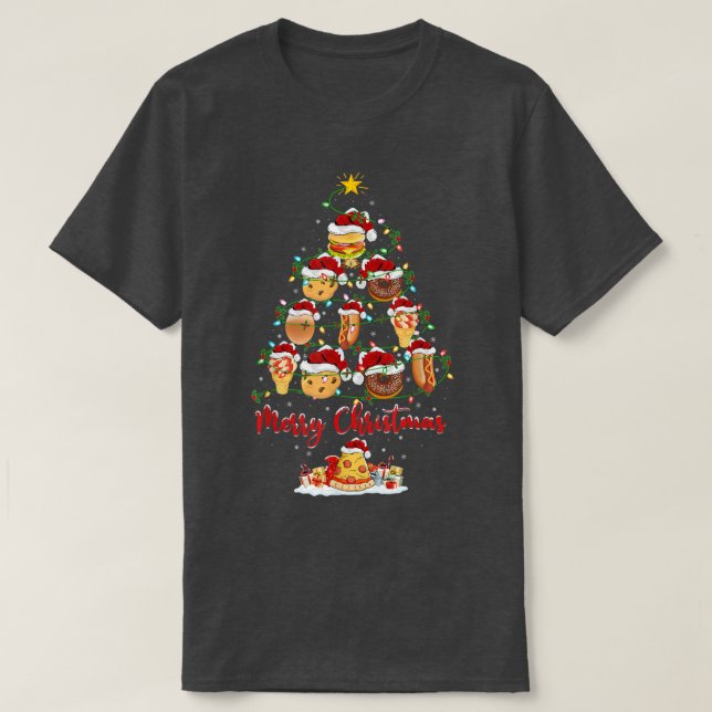 Camiseta Engraçado Xmas Iluminação Correspondente Papais no (Frente do Design)