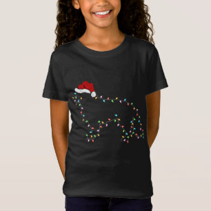 Camiseta Engraçado Xmas iluminando a fronteira do Papai Noe