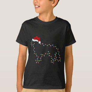 Camiseta Engraçado Xmas iluminando a fronteira do Papai Noe