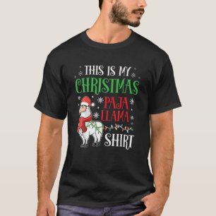 Camiseta Engraçado Xmas Lama Lover Gift Este É O Meu Natal 