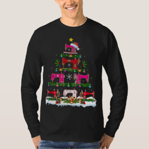 Camiseta Engraçado Xmas Lighting Machine Árvore de Natal