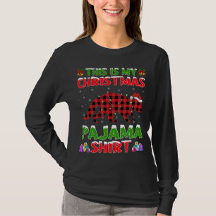 Camiseta Engraçado Xmas Papai Noel Este É O Meu Natal De Ra