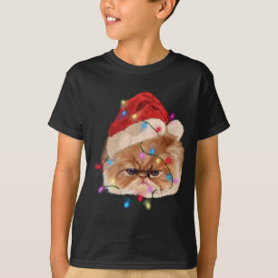 Camiseta Engraçado Xmas Pérsico Luzes de Natal Adoráveis F