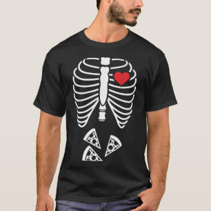 Camiseta Engraçado Xray Easy Halloween Costume Cage Skeleto