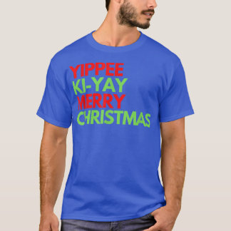 Camiseta Engraçado Yippee Ki Yi Yay Design de Natal