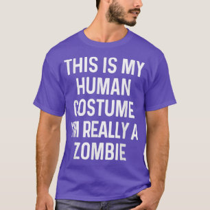 Camiseta Engraçado Zombie Costume Halloween 2944