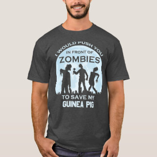 Camiseta Engraçado Zombie Halloween Pet Guiné Pig