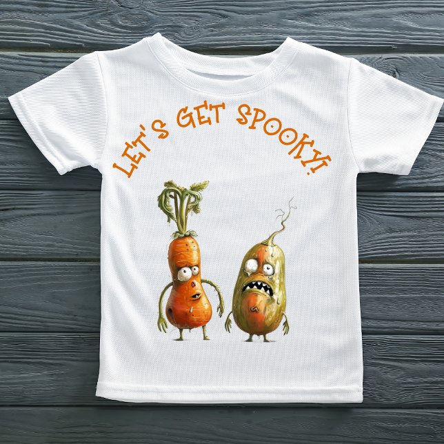 Camiseta Engraçado zombie vegetais no Halloween (Criador carregado)