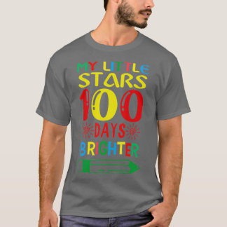 Camiseta Engraçados 100 Dias De Escola Citando Minhas Peque