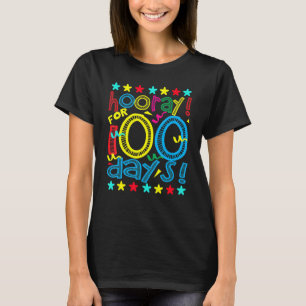 Camiseta Engraçados 100 Dias De Menina Da Escola, Hooray Po