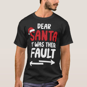 Camiseta Engraçados De Natal Caros Papais noeis Era A Fa De