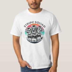 Camiseta Engraçados Designs Animais Striped: Zebra Divertid