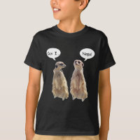 Engraçados e bonitos meerkats na conversa