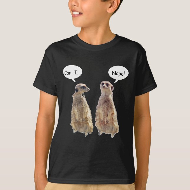 Camiseta Engraçados e bonitos meerkats na conversa (Frente)