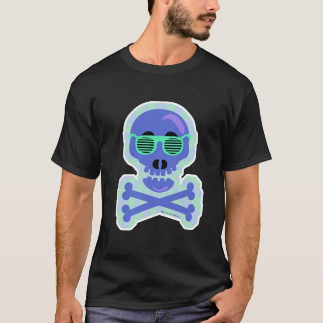Camiseta Engraçados Engraçados Crânio Ilustrado Engraçado (Frente)
