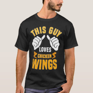 Camiseta Engraçados Engraçados Lover Dizendo Asa Quente
