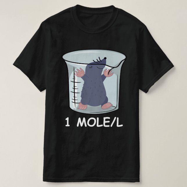Camiseta Engraçados Estudantes de Química Professores Mole (Frente do Design)