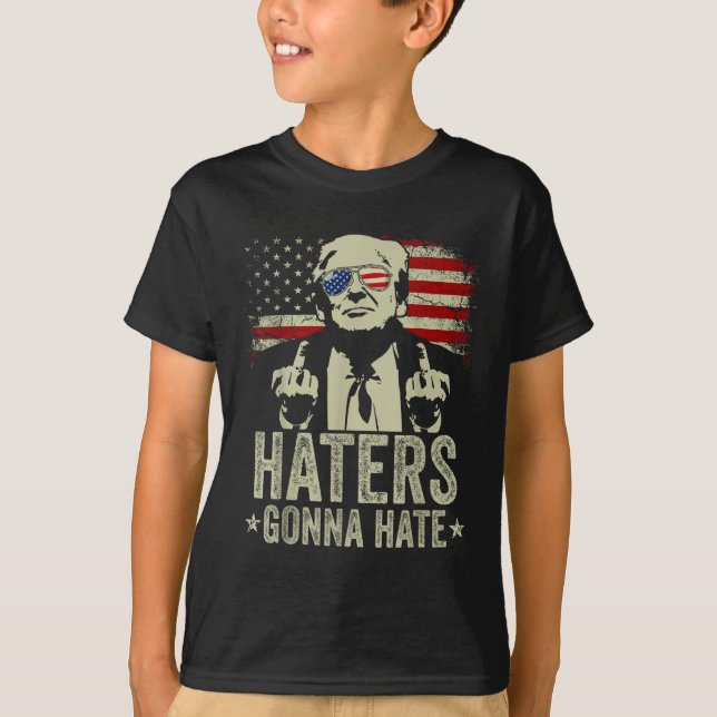 Camiseta Engraçados Iriam Odiar o Presidente Donald Trump (Frente)