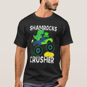 Camiseta Engraçados Monstros do Dinossauro Dias de São Patr