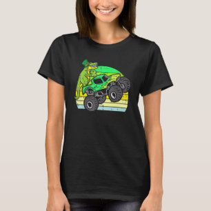 Camiseta Engraçados Monstros do Dinossauro Dias de São Patr