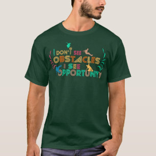 Camiseta Engraçados obstáculos de motivação atlética que at