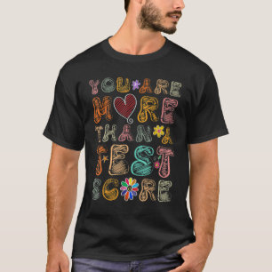Camiseta Engraçados Testes na Escola de Educação de Profess