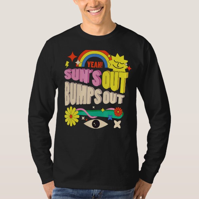Camiseta Engravidar a beleza O sol sai para fora (Frente)
