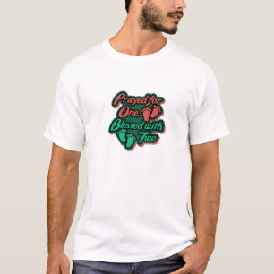 Camiseta Engravidar Bonito Cita Gêmeos Recém-Nascidos