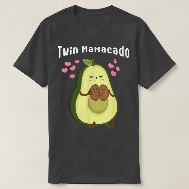 Camiseta Engravidar Fruta de Avocado Mamãe Grávida Mãe Twi (Frente do Design)