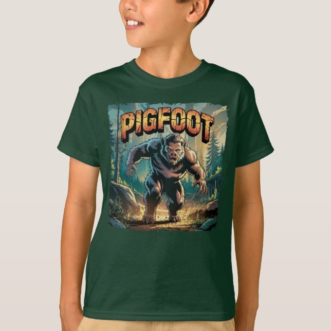 Camiseta Engrenagem à Ilustração do Pigfoot (Frente)