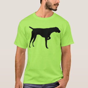Camiseta Engrenagem alemão do ponteiro de cabelos curtos