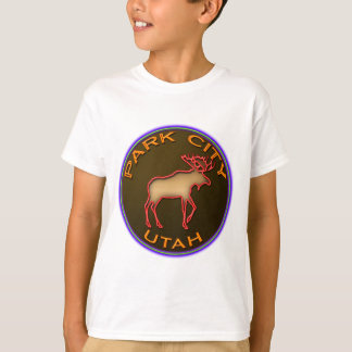 Camiseta Engrenagem bonita do medalhão dos alces de Park