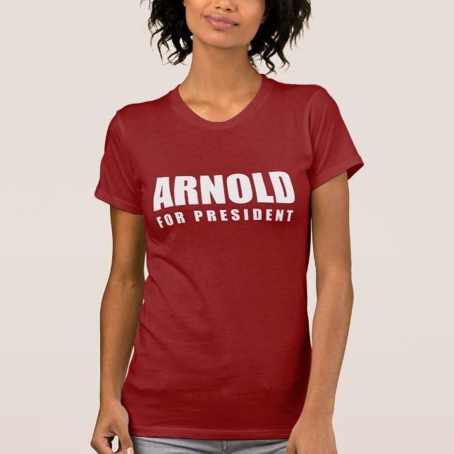 Camiseta Engrenagem da eleição de ARNOLD SCHWARZENEGGER (Frente)