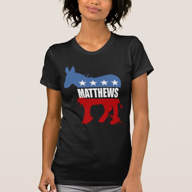 Camiseta Engrenagem da eleição de MATTHEWS (Frente)