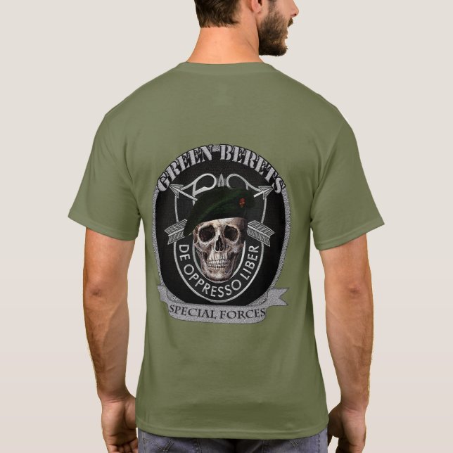 CAMISETA ENGRENAGEM DAS FORÇAS ESPECIAIS DE BOINA VERDE (Verso)