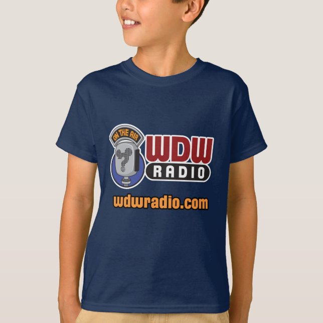 Camiseta Engrenagem de rádio do logotipo de WDW (Frente)
