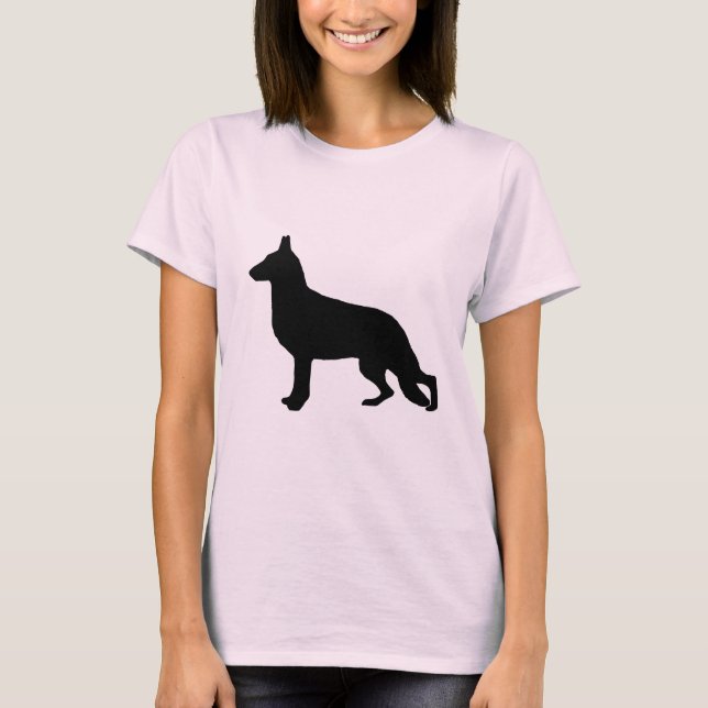 Camiseta Engrenagem do german shepherd (Frente)