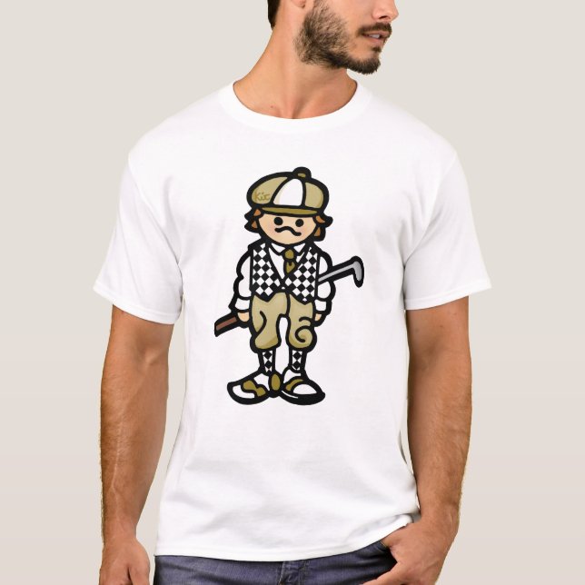 Camiseta engrenagem do golfe. (estilo traseiro) (Frente)
