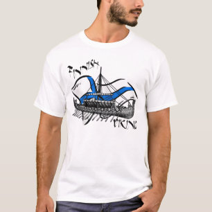 Camiseta Engrenagem finlandesa da bandeira de Finlandia do