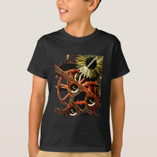 Camiseta Engrenagens acima batidas do pulso de disparo