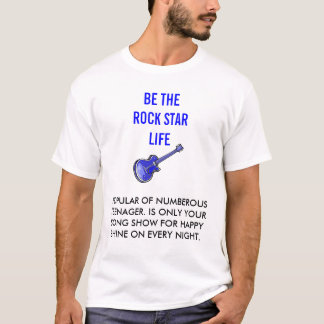 Camiseta ENGRISH: seja a vida da estrela do rock!