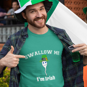 Camiseta Engula-me, mim são irlandês