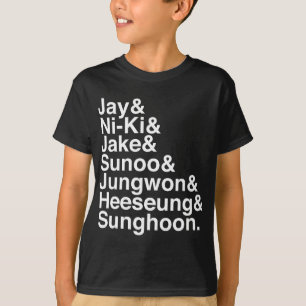 Camiseta ENHYPEN K-Pop Korea Boy Idol Artist I-