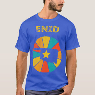 Camiseta Enid Oklahoma Vintage angustiou Souvenir 1