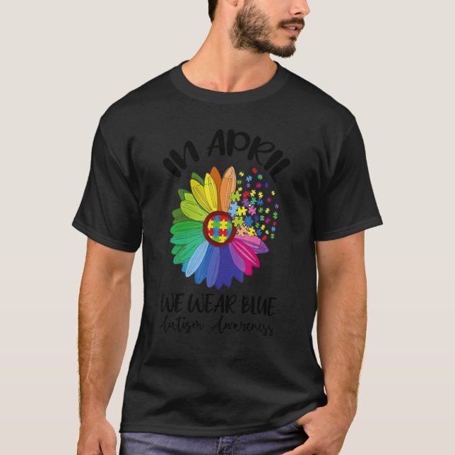 Camiseta Enigma da Margarida Arco-Íris Em Abril Nós Vestimo (Frente)