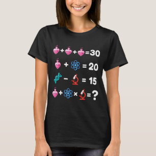 Camiseta Enigma de Matemática de Ciência do Vale Química Bi