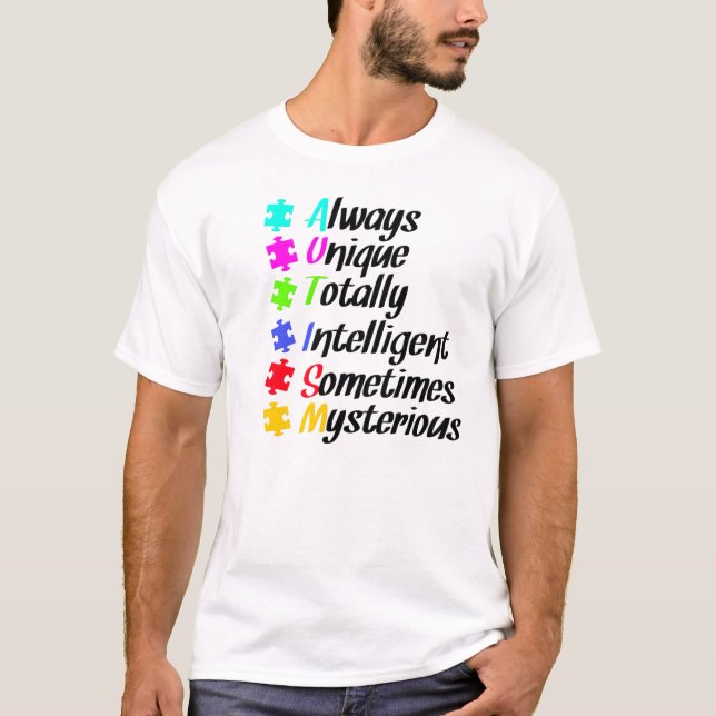Camiseta enigma do autismo (Frente)